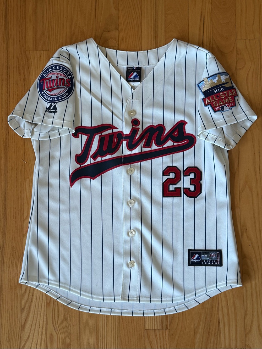 Majestic Minnesota Twins Fan Jersey #23 PEARSON Pinstripe Men’s M All Star Game